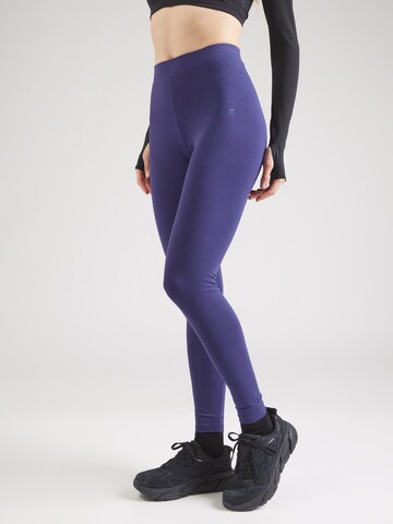 Skinny Pantaloni sport de la 4F pe albastru: față