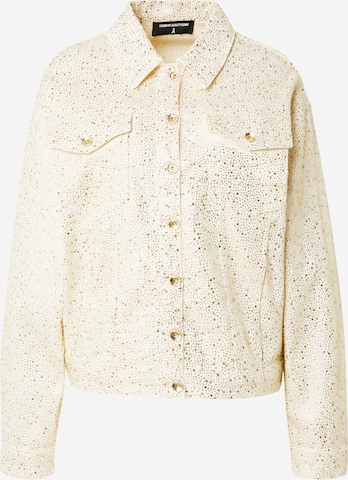 PATRIZIA PEPE - Chaqueta de entretiempo en beige: frente