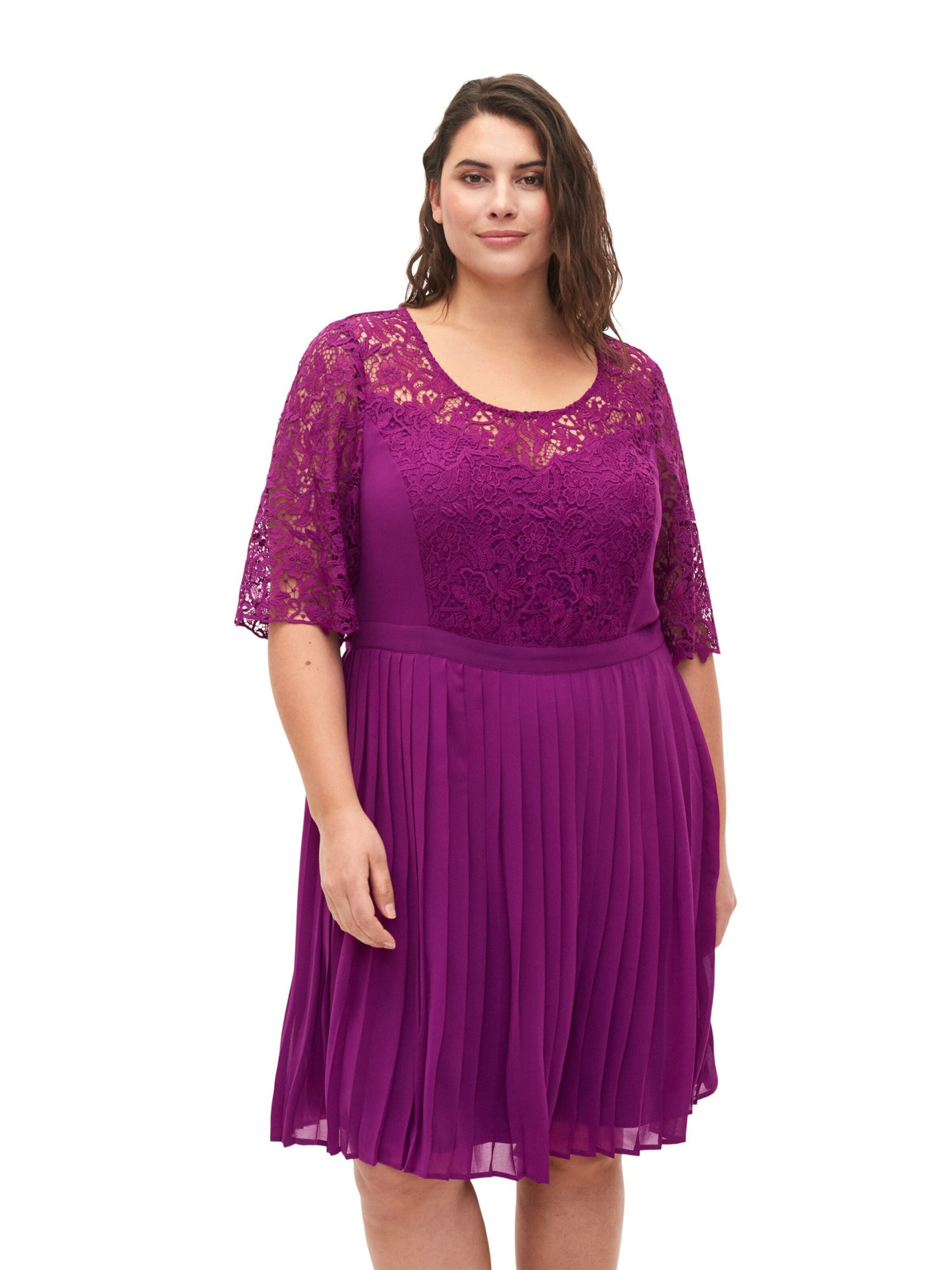 Robe de cocktail Zizzi en violet : devant