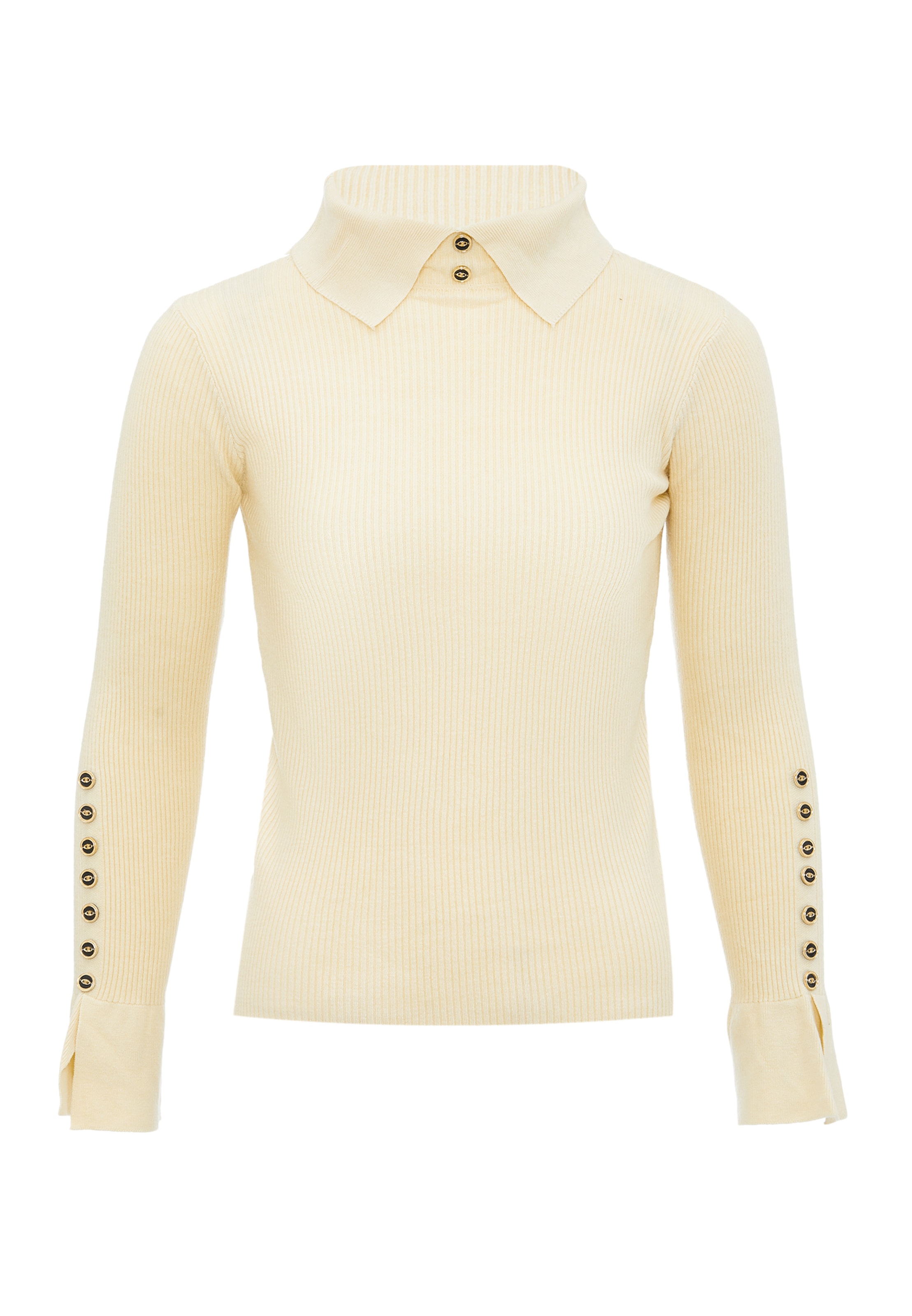 leo selection Trui in Wit: voorkant