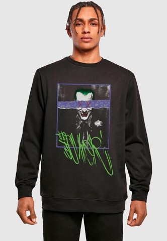 ABSOLUTE CULT Sweatshirt 'Batman - Joker' in Zwart: voorkant