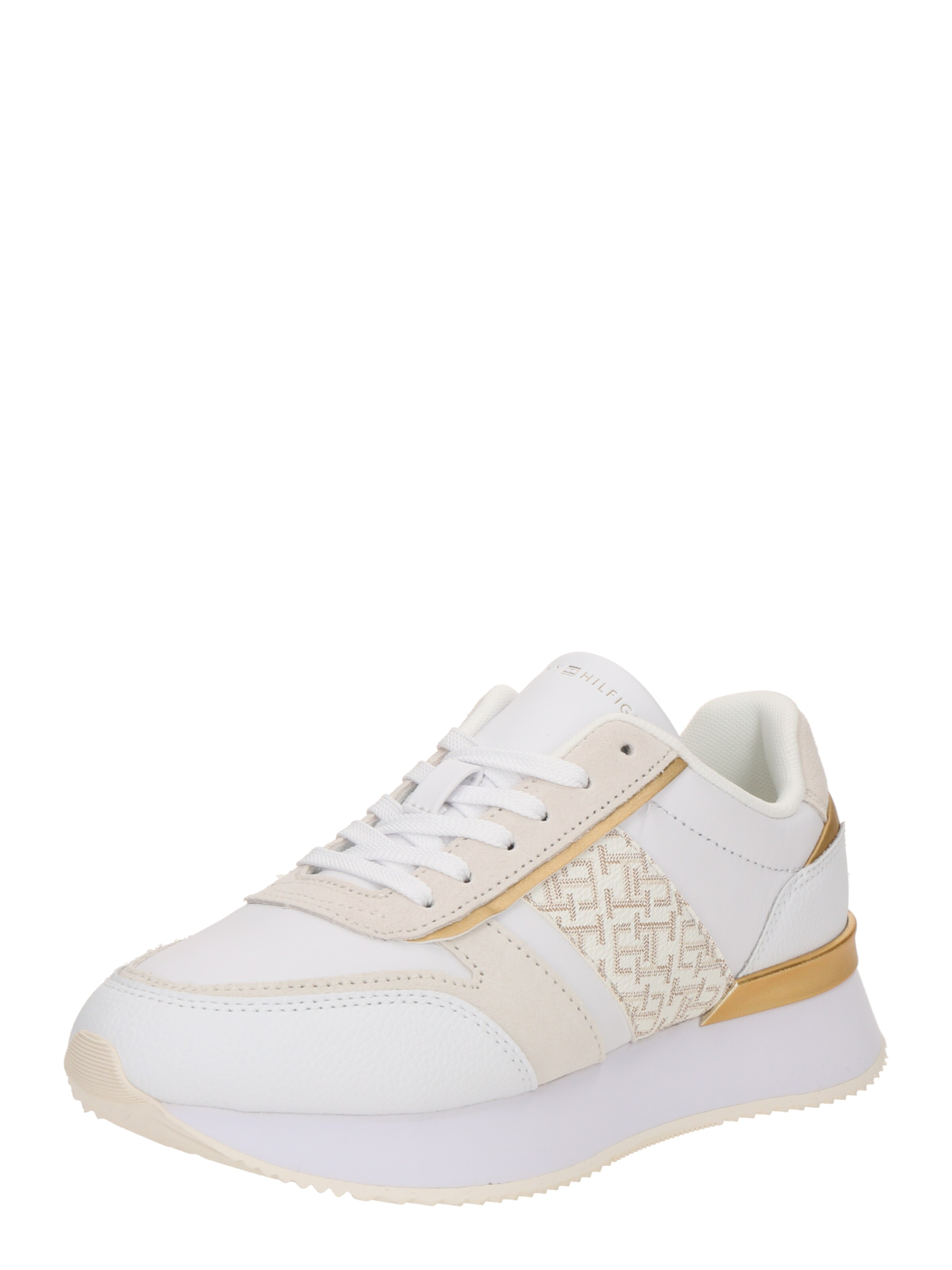 Baskets basses TOMMY HILFIGER en blanc : devant