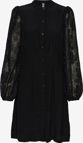 CULTURE Košeľové šaty 'Asmine' - Čierna: predná strana