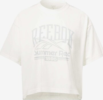 Reebok Funkční tričko – bílá: přední strana