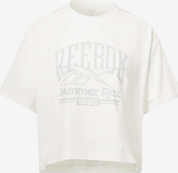 T-shirt fonctionnel Reebok Sport en blanc : devant
