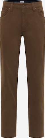 MUSTANG Trousers in Brown: front