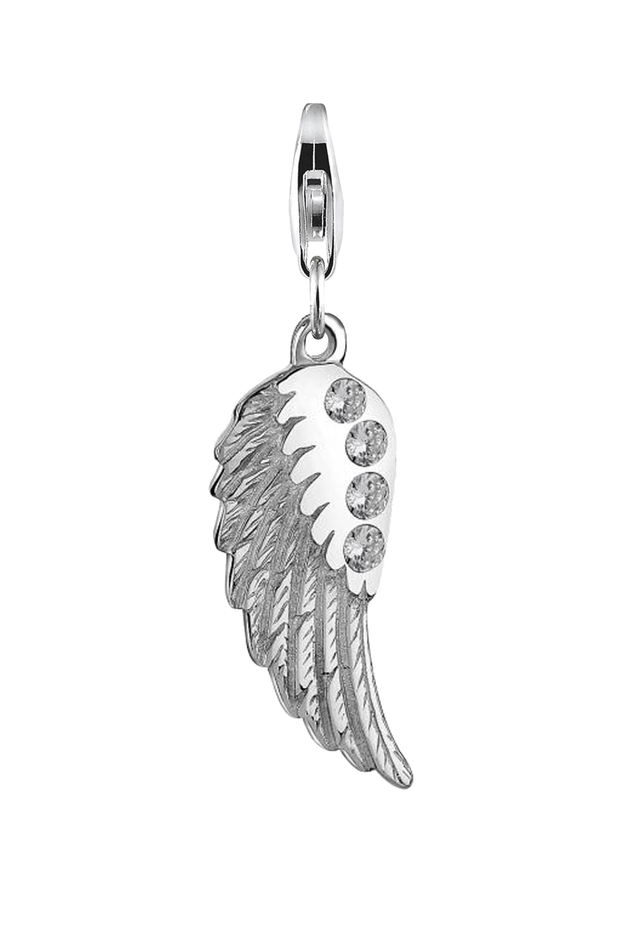 Nenalina Anhänger 'Flügel' in Silber: Vorderseite