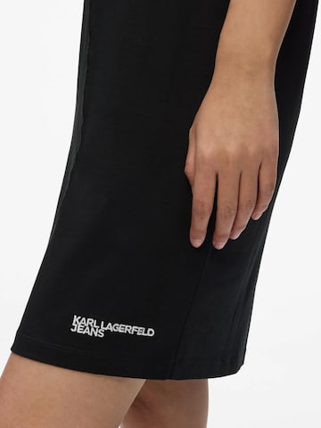 KARL LAGERFELD JEANS Obleka | črna barva