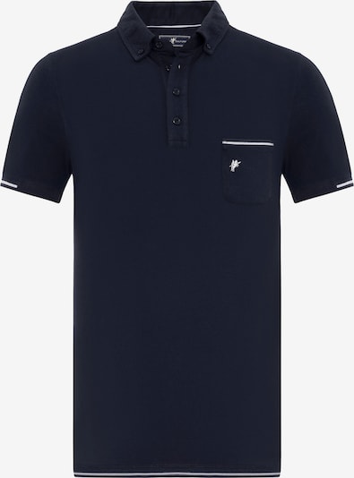 DENIM CULTURE T-Krekls 'LUCIUS', krāsa - tumši zils / balts, Preces skats