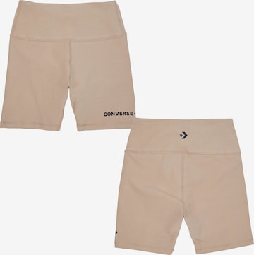 CONVERSE Leggings 'Wordmark' in Beige: Vorderseite