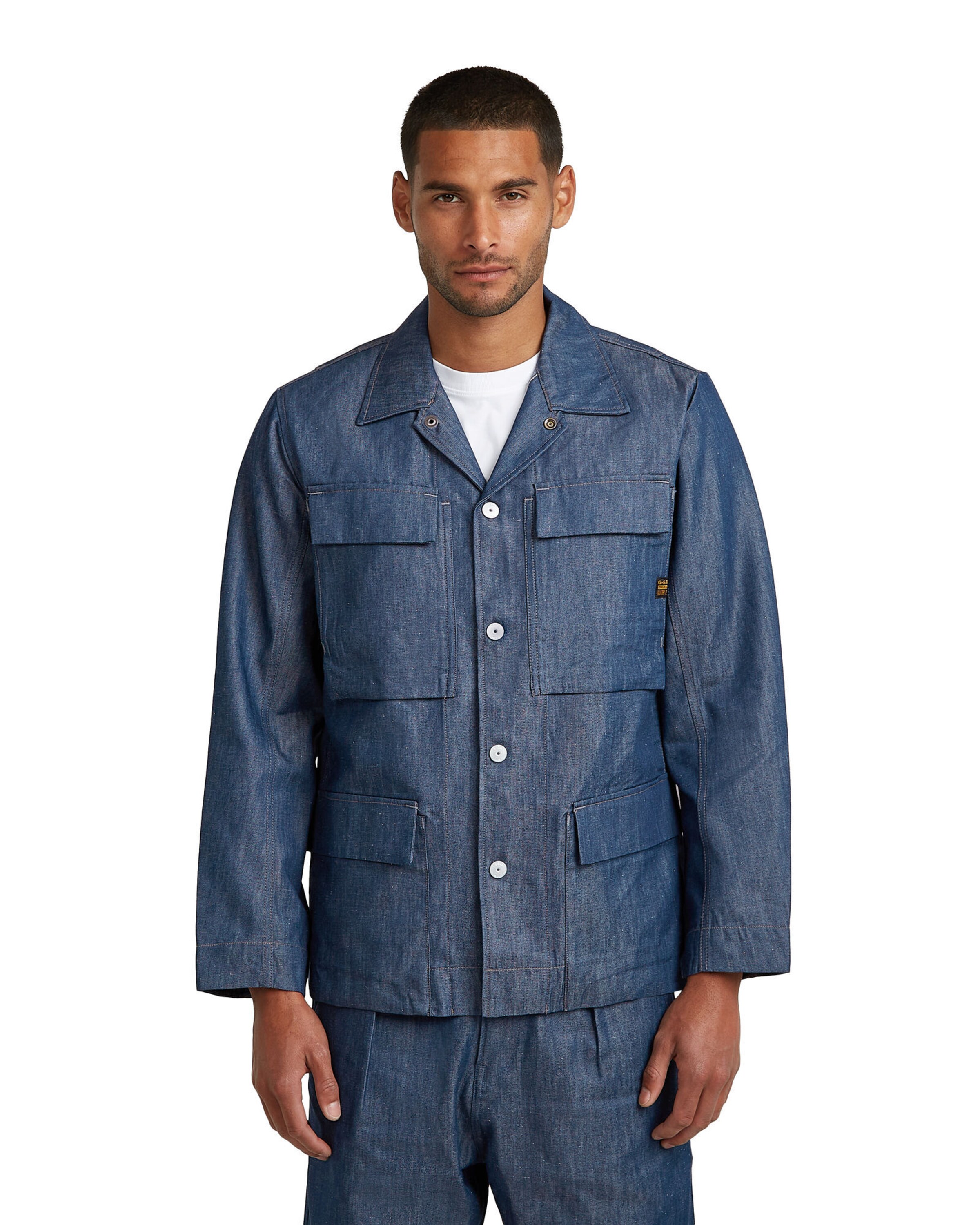 G-STAR Overshirt in Blau: Vorderseite