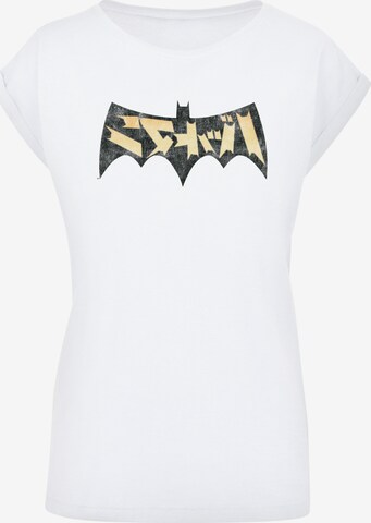 F4NT4STIC Shirt 'DC Comics Superhelden Batman' in Wit: voorkant