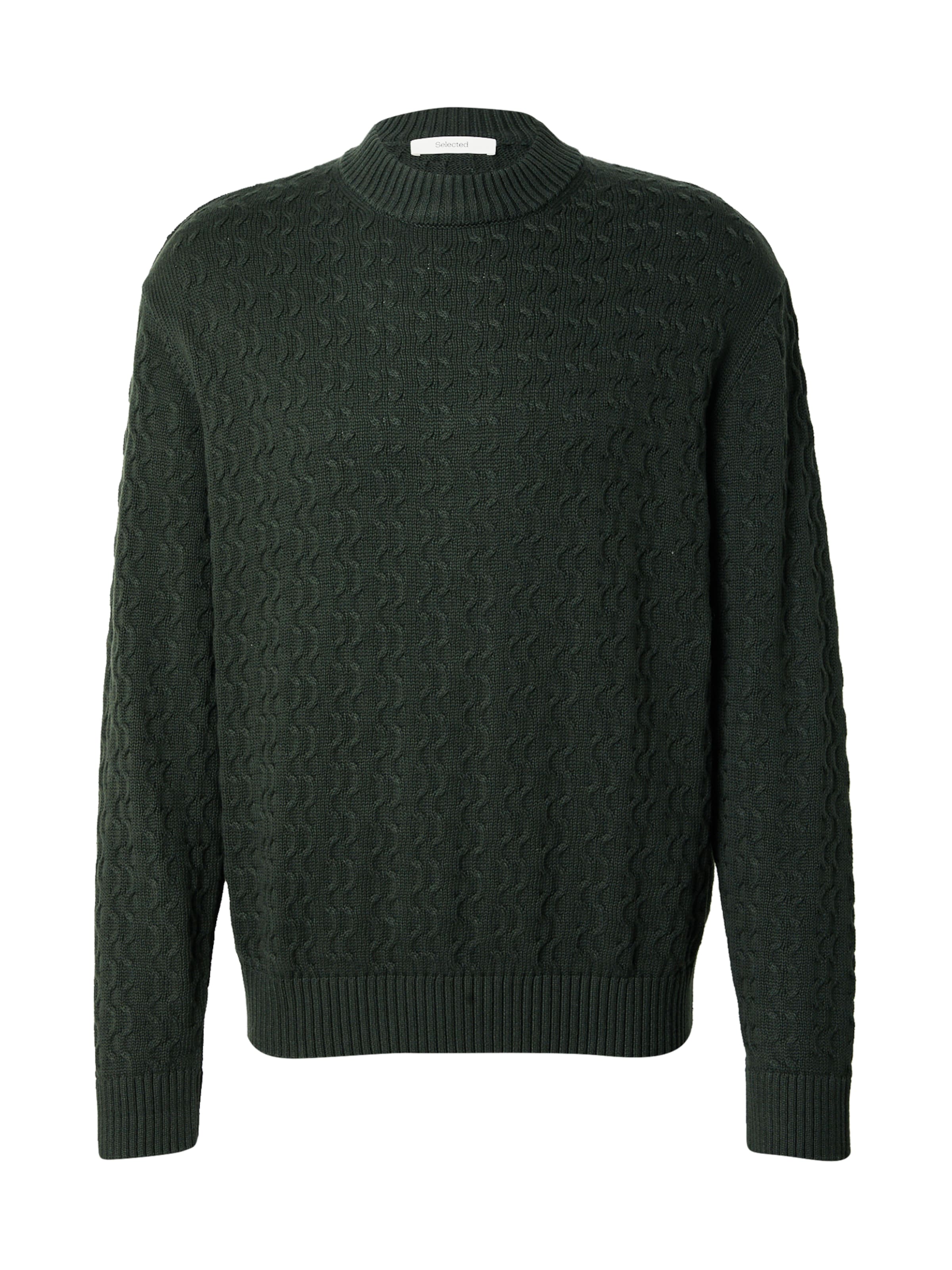 Pull-over 'SLHPHILIP' SELECTED en vert : devant