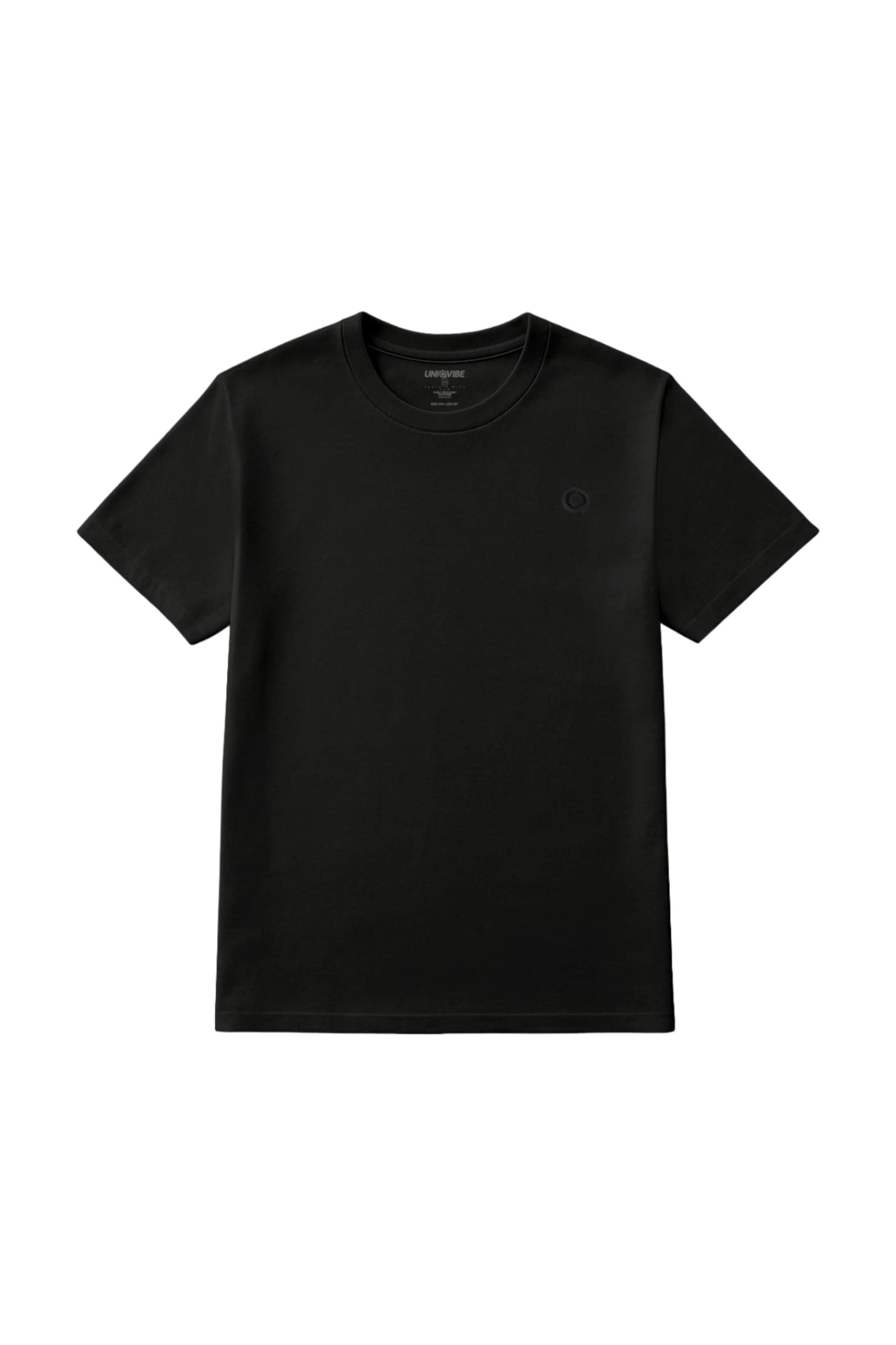 UNIQVIBE Shirt in Black: front