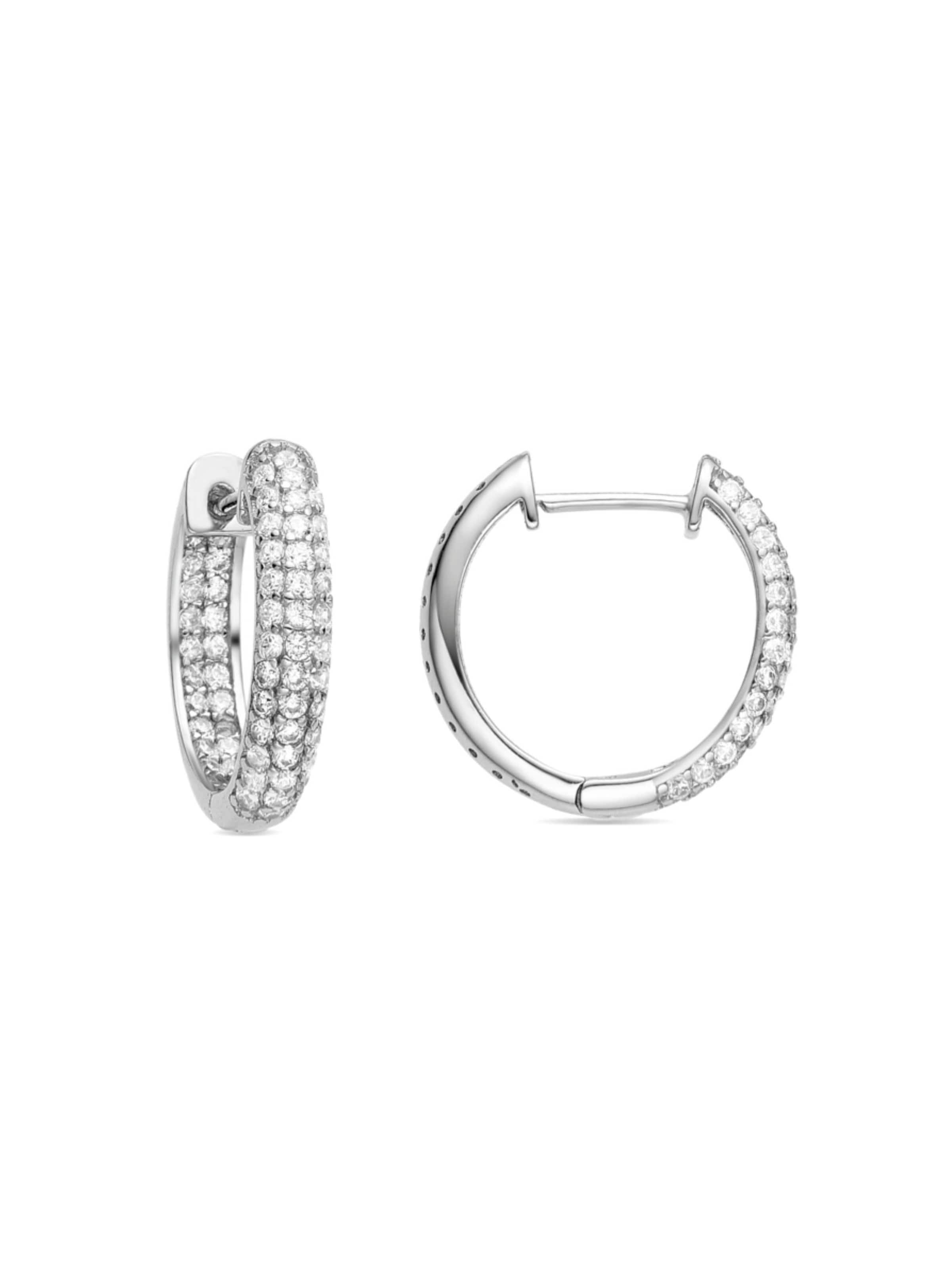 Orecchini 'Deuka' di Luxenter in argento: frontale