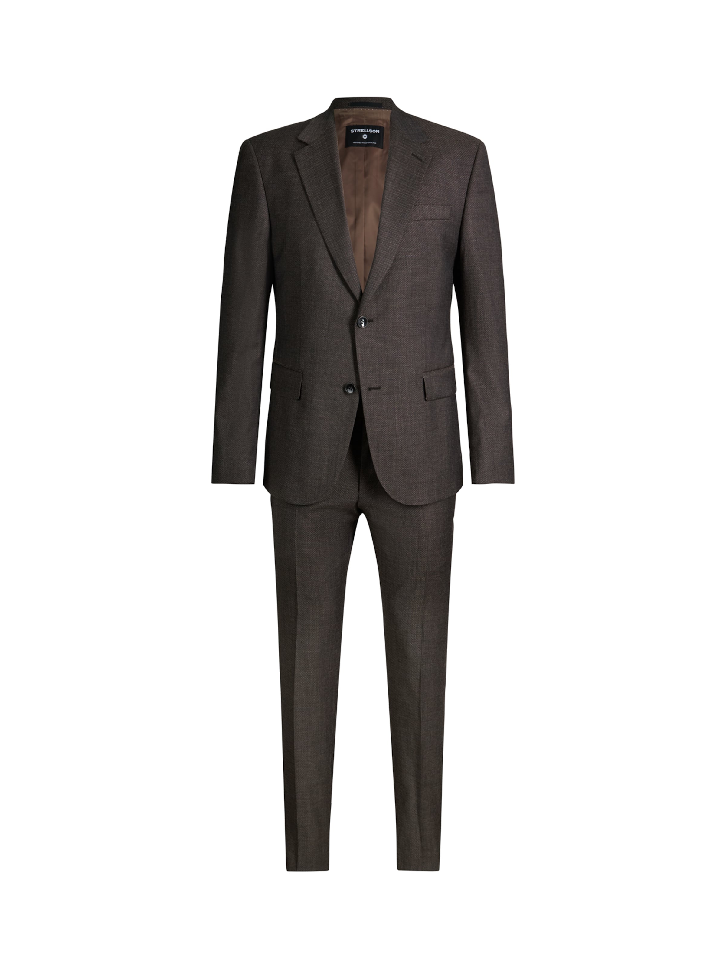 STRELLSON Slim fit Suit in Brown: front