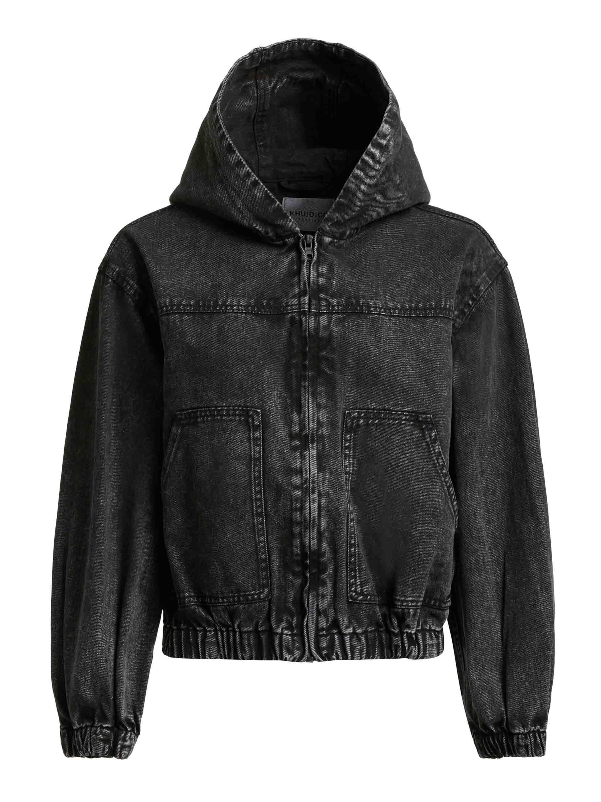 Veste mi-saison 'Gretel' khujo en noir : devant