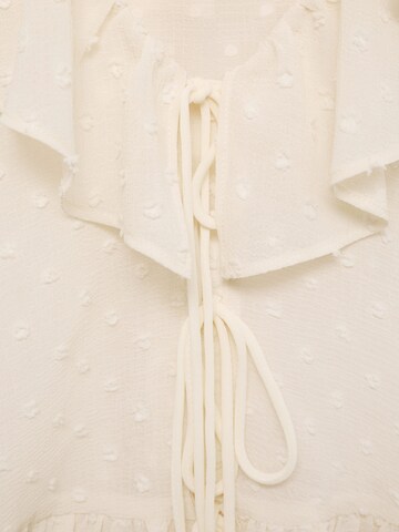 MANGO Blouse 'Feliz' in Beige