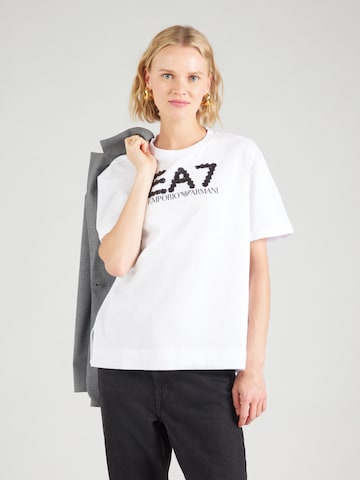 EA7 Emporio Armani Shirt in Wit: voorkant