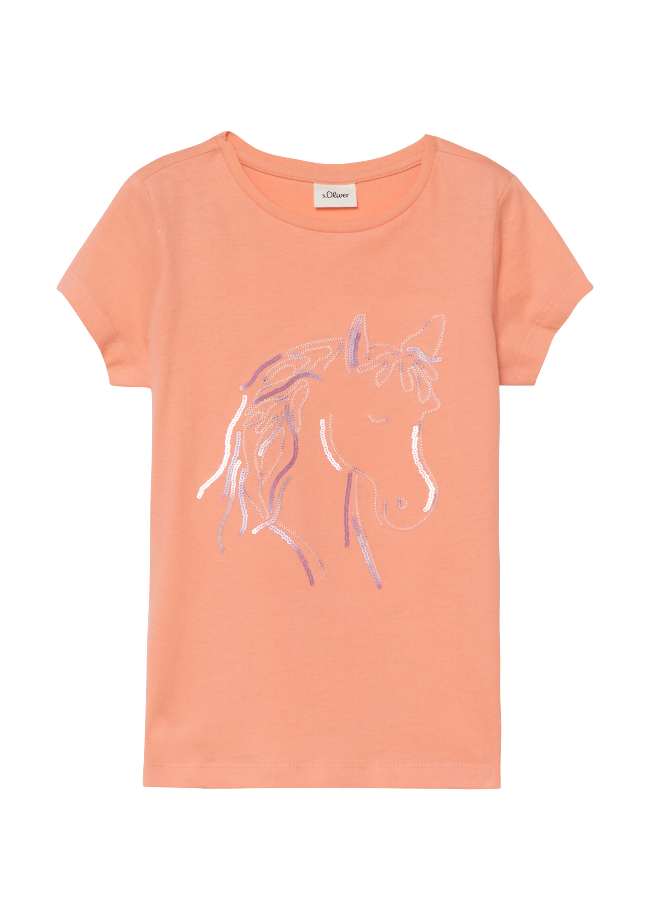 T-Shirt s.Oliver en orange : devant