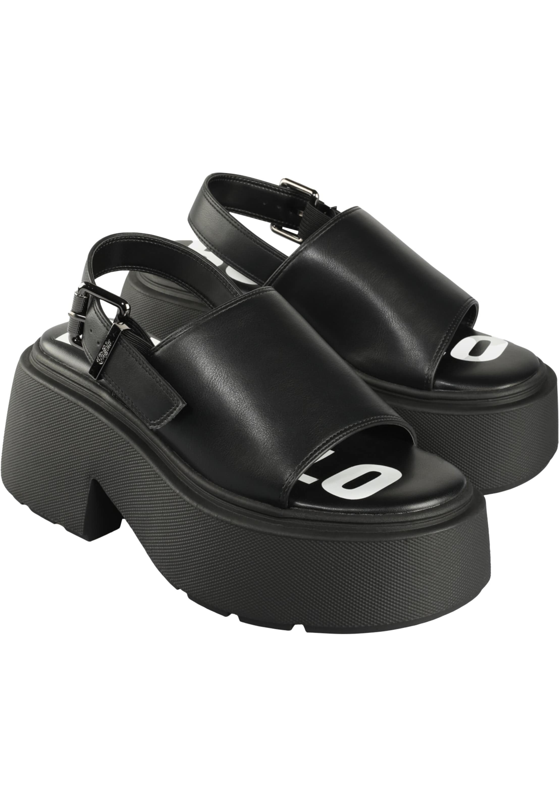 BUFFALO Sandály 'Vicious' – černá: přední strana