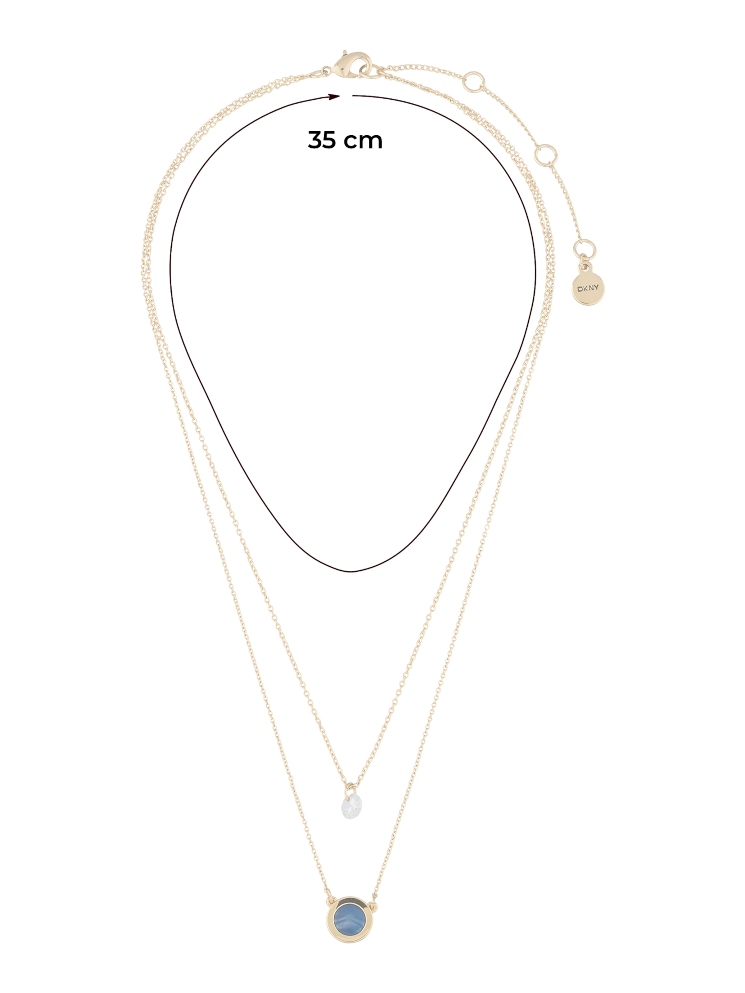 Chaîne DKNY en or