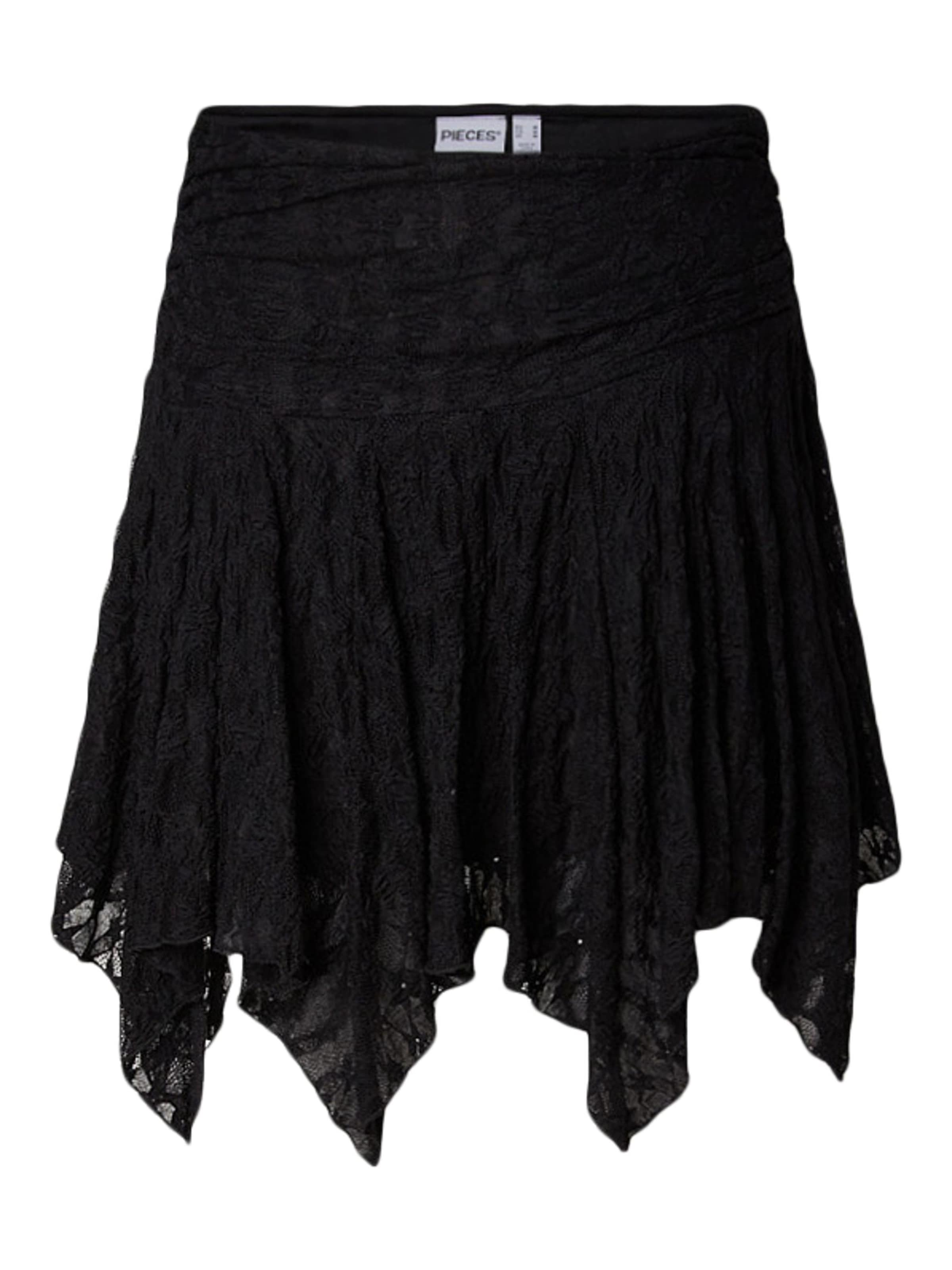 PIECES - Falda 'PCAnnie' en negro: frente