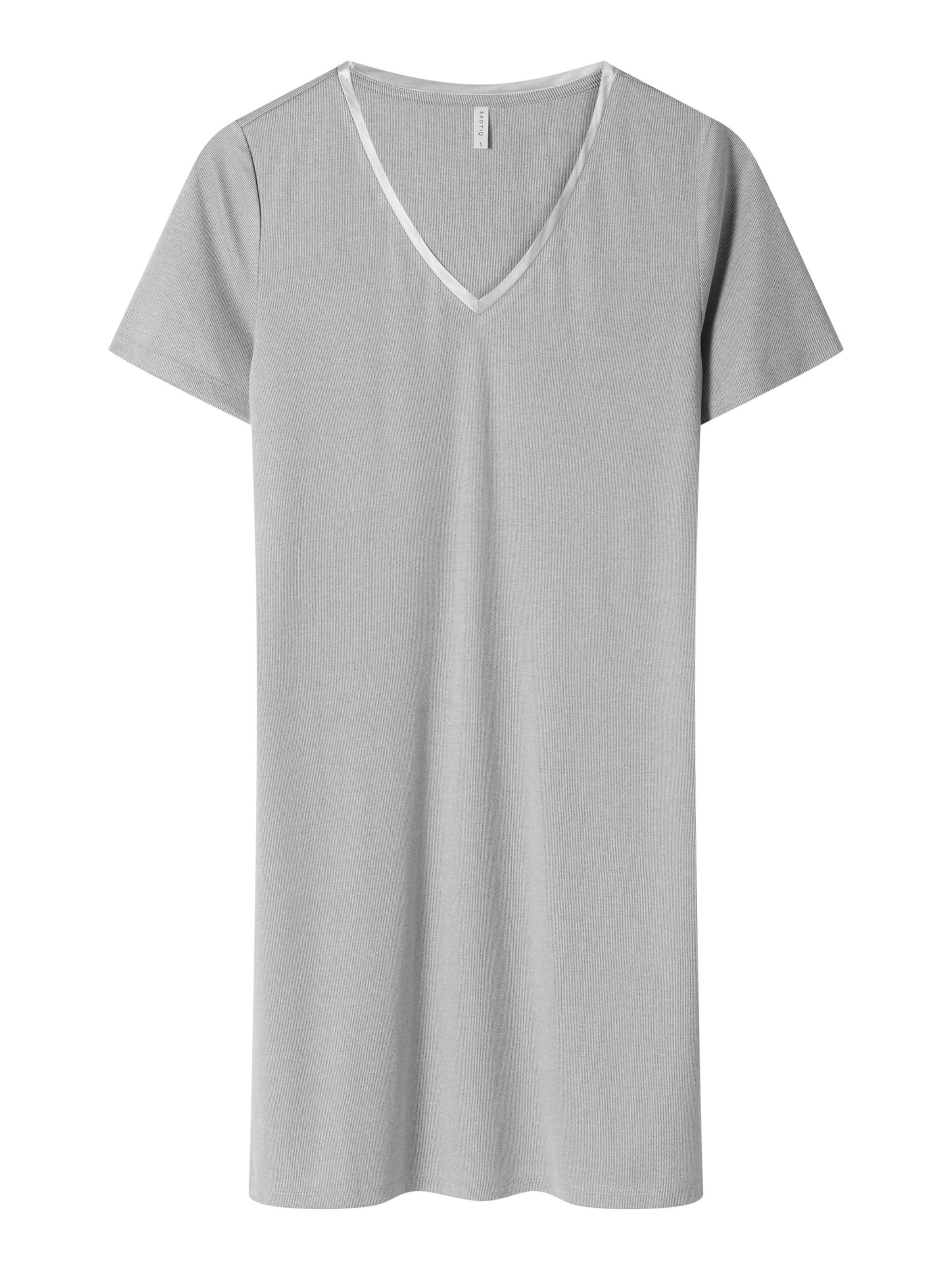ESOTIQ - Camiseta de noche 'Koszula nocna typu t-shirt DOVE Esotiq | szary XL' en gris: frente
