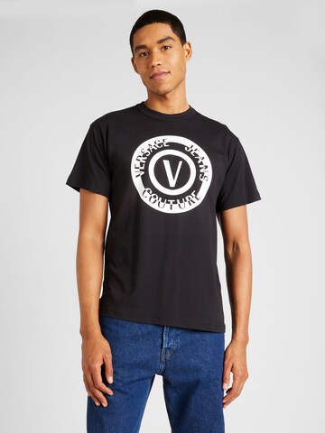 Versace Jeans Couture Тениска в черно: отпред