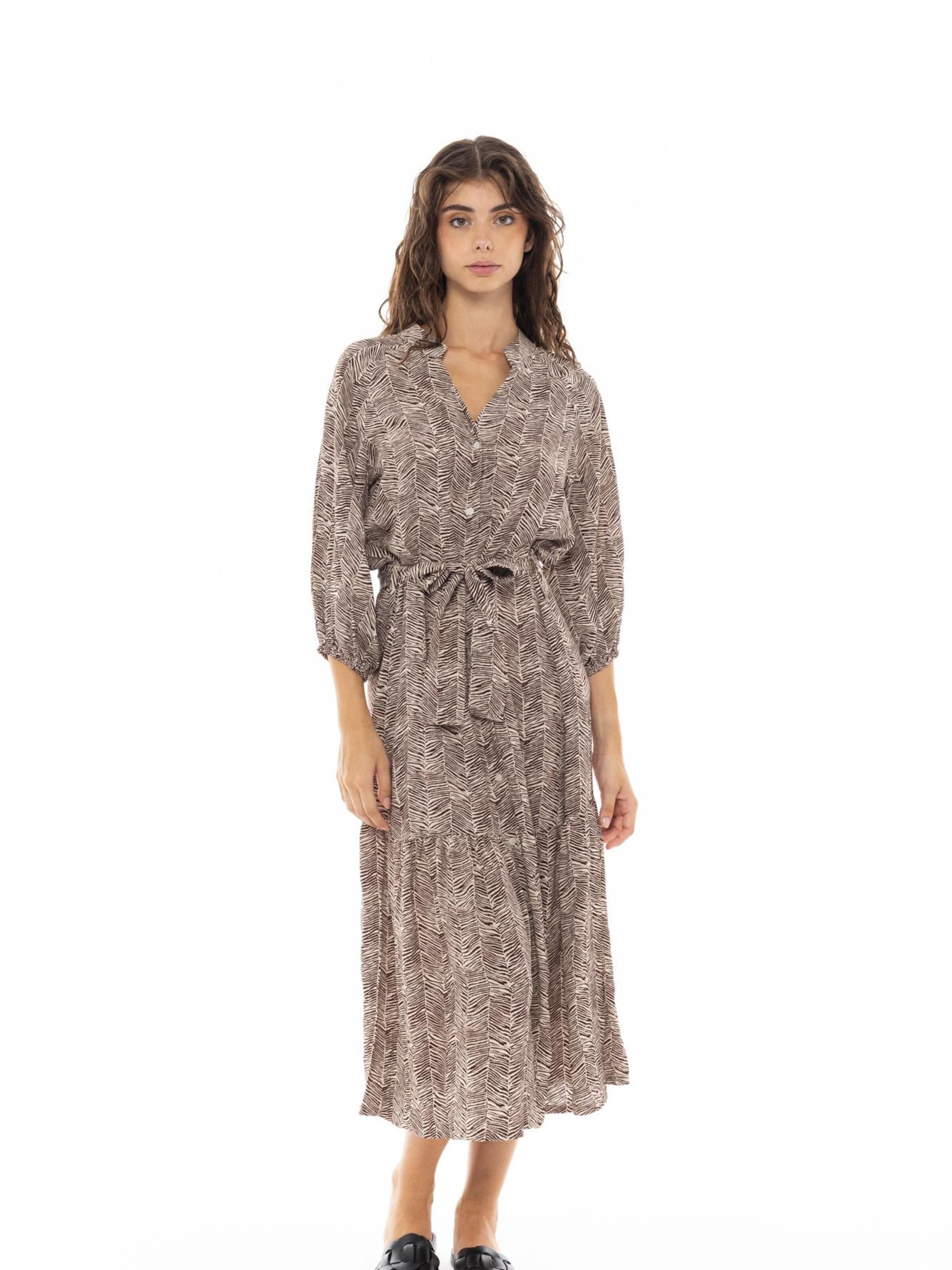 Pink Label Dress in Brown: front