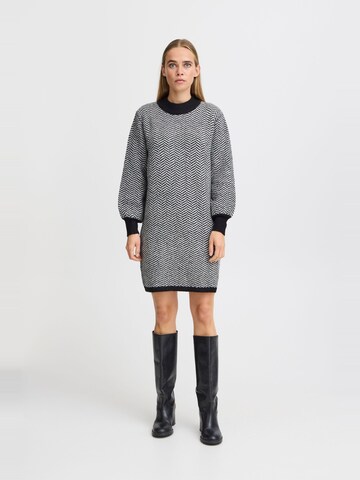 ICHI Knitted dress 'Kamara' in Grey