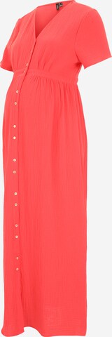 Abito camicia 'NATALI' di Vero Moda Maternity in rosso: frontale