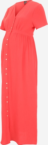 Robe-chemise 'NATALI' Vero Moda Maternity en rouge : devant