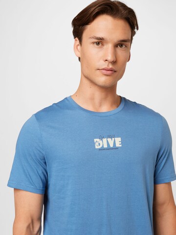 Hailys Men T-Shirt 'Marlo' in Blau