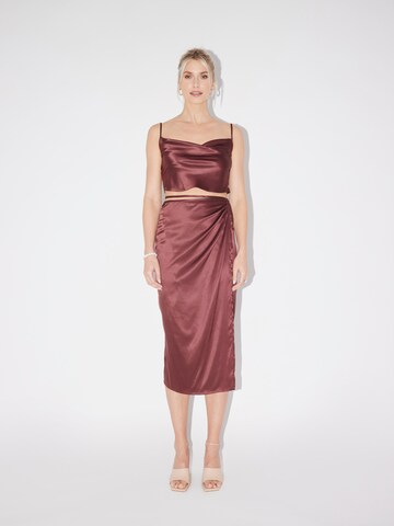 LeGer Premium Skirt 'Adlin' in Brown