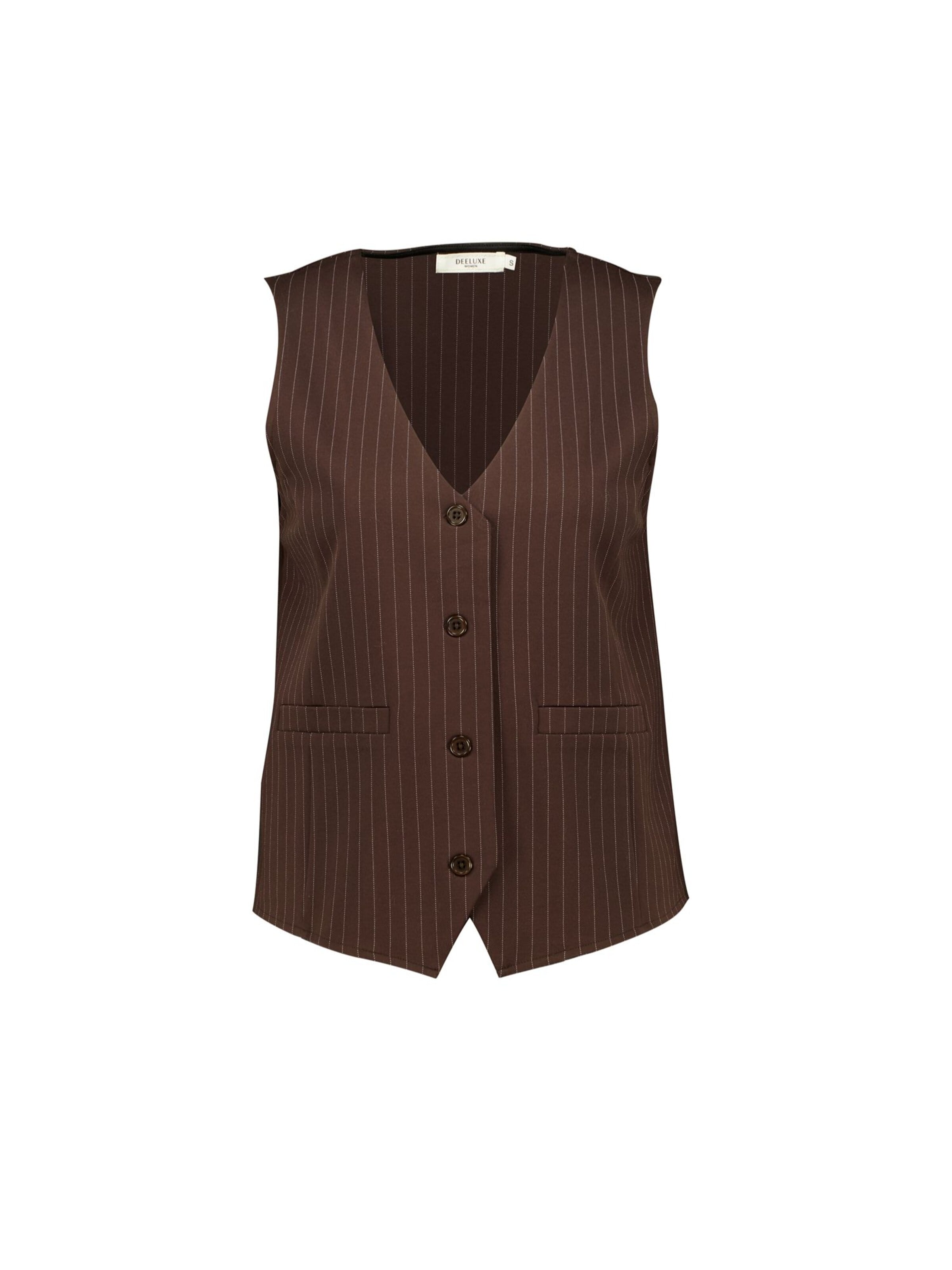 Deeluxe Bodywarmer in Bruin: voorkant