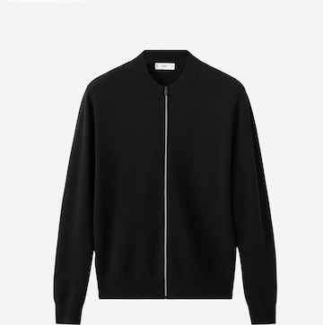 MANGO MAN Strickjacke 'LUXUSC' in Schwarz: Vorderseite