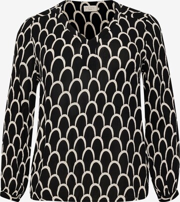 KAFFE CURVE Blouse 'Kerry Ami' in Black: front