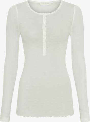 Seamless Basic Paita 'Granddad' värissä valkoinen: etupuoli