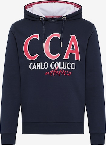 Sweat-shirt ' D'Amante ' Carlo Colucci en bleu : devant