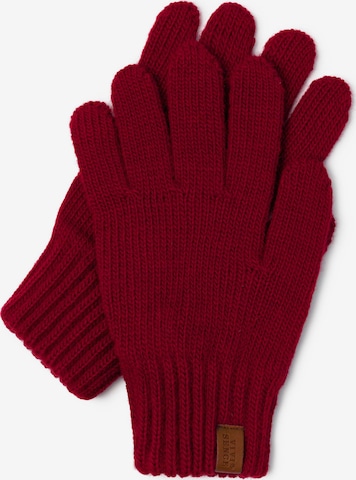 Vivisence Full Finger Gloves '7014R' in Red: front