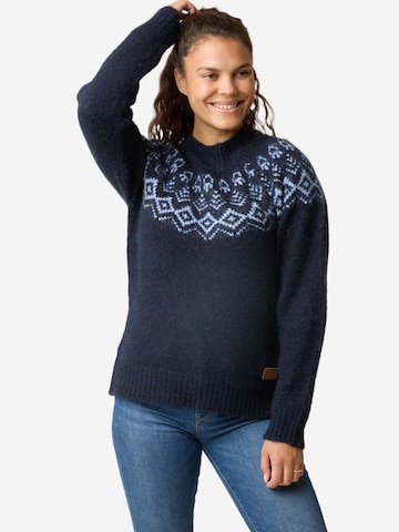 SWEDEMOUNT Trui 'Lofoten' in Blauw: voorkant