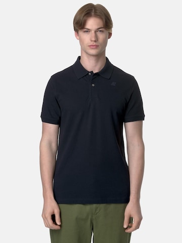K-Way Shirt 'K-WAY AMEDEE PIQUE SLIM T-Shirt e Polo' in Blauw