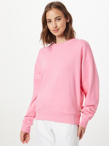 ADIDAS SPORTSWEAR - Sweatshirt de desporto 'Studio Lounge Loose' em rosa: frente