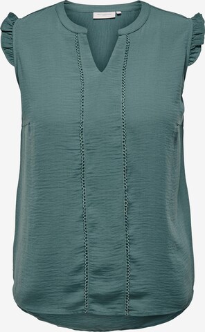 Camicia da donna di ONLY Carmakoma in verde: frontale