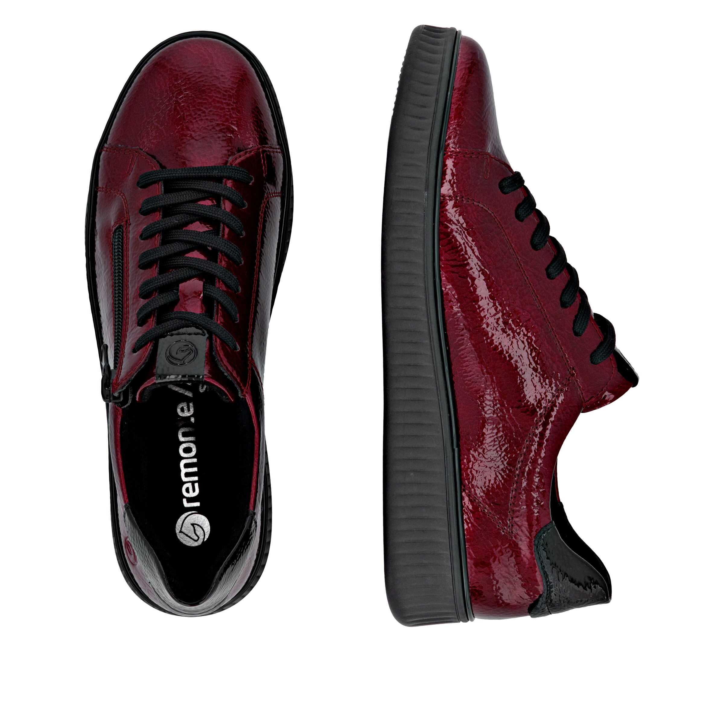 Baskets basses ' D2E01 ' REMONTE en rouge