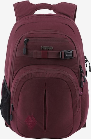 NitroBags Backpack 'Chase' in Red: front