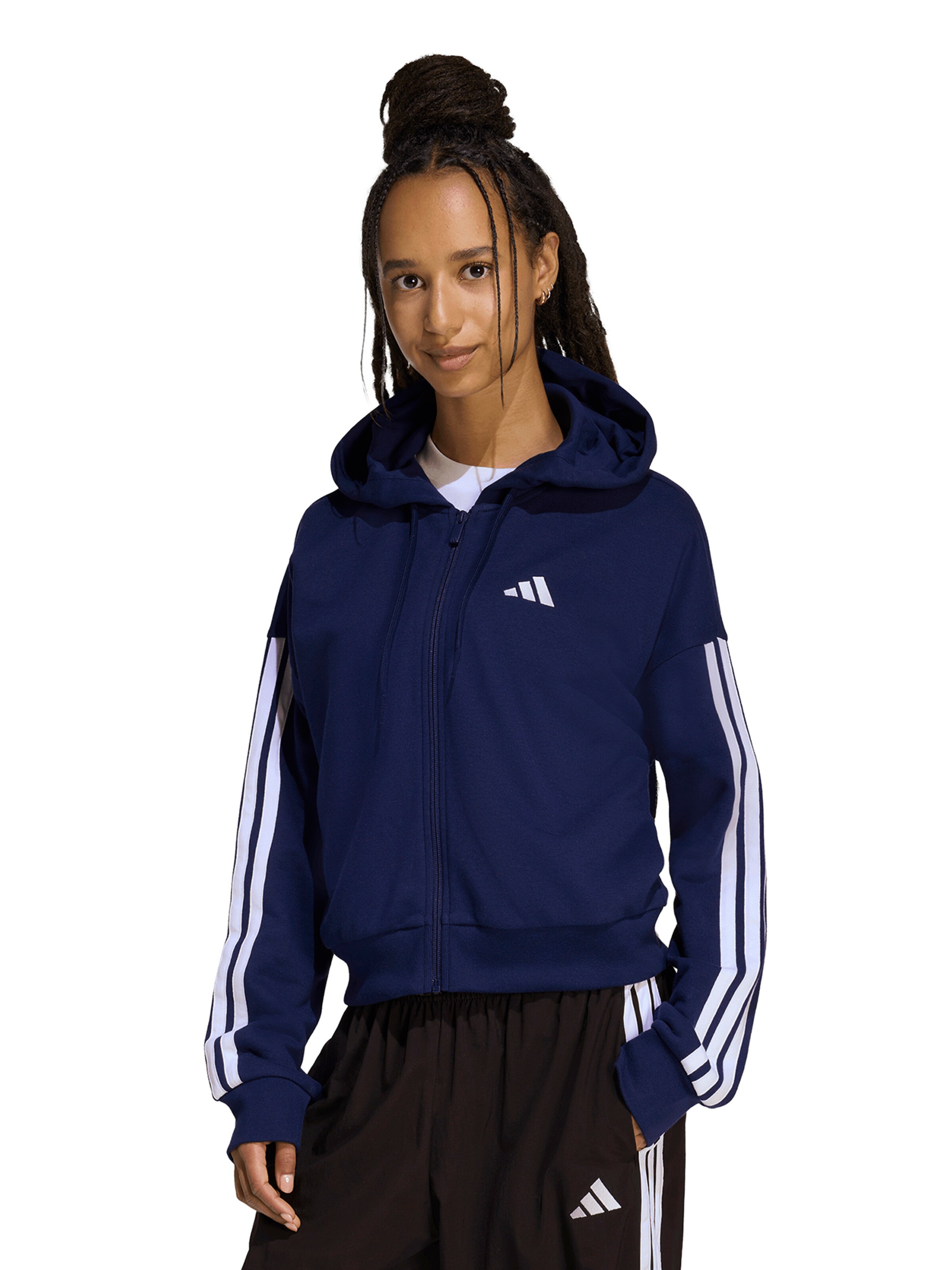 ADIDAS SPORTSWEAR Urheilullinen collegetakki värissä sininen: etupuoli