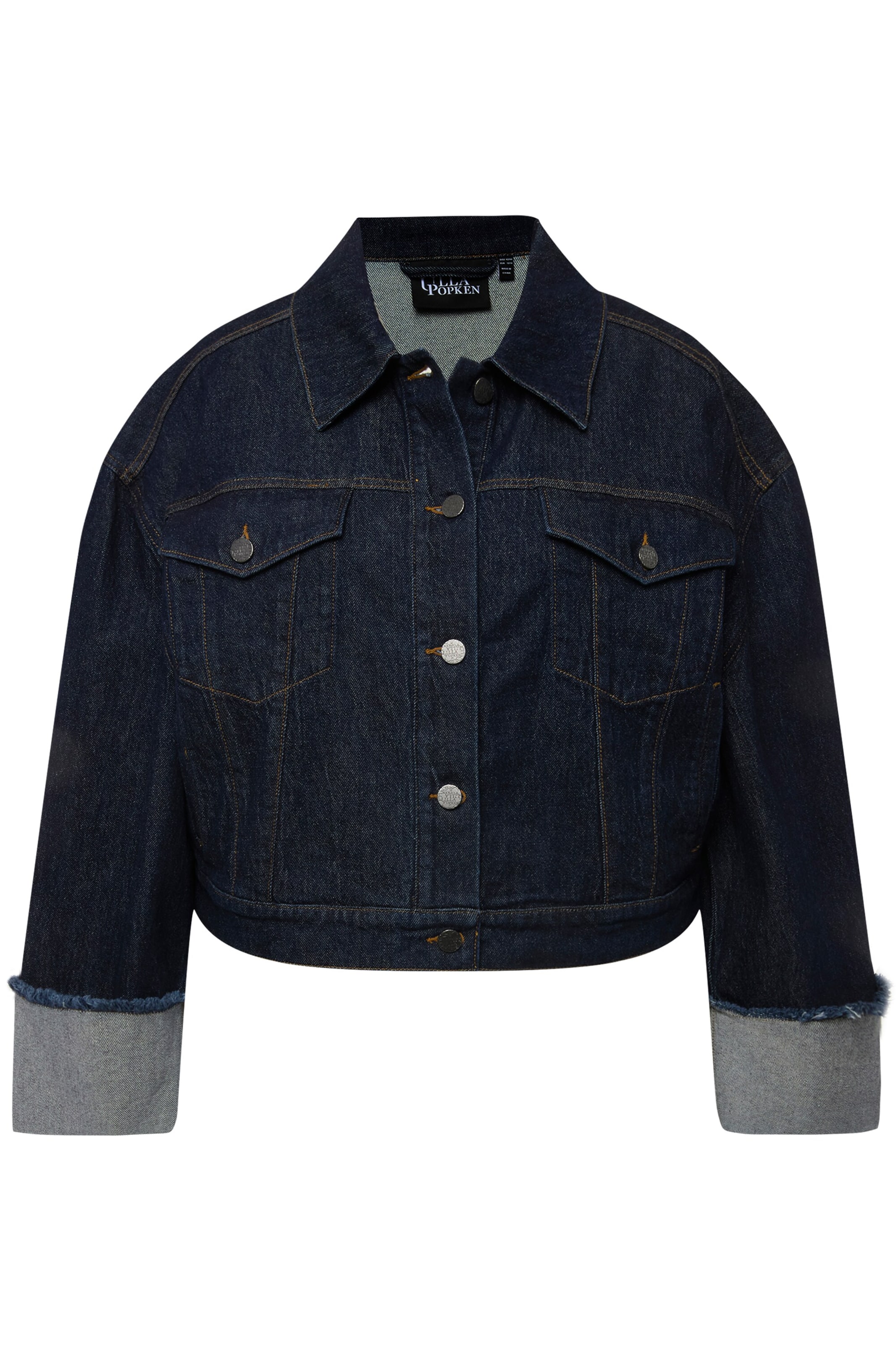 Ulla Popken Overgangsjakke i blå: forside