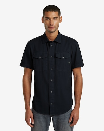 G-STAR Overhemd 'Marine Slim Shirt' in Blauw: voorkant